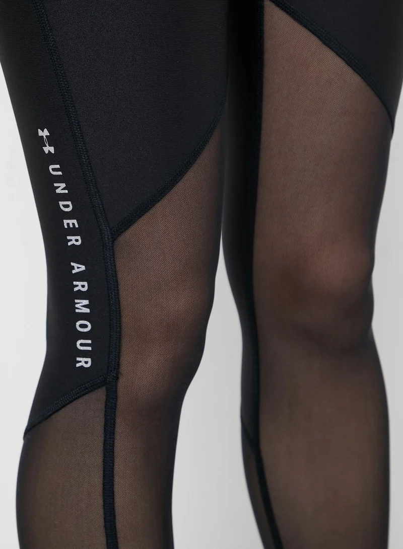 UNDER ARMOUR The Rock HeatGear Armour Mesh Leggings