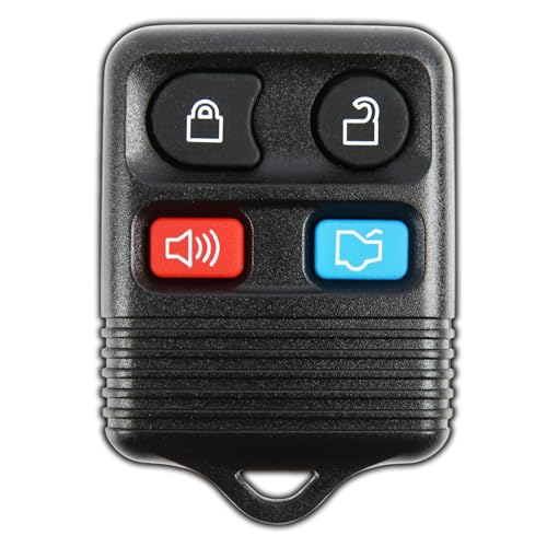 KeylessOption 4-Button Key Fob Replacement for 2005-2014 Ford F150 Explorer Ranger Mustang Lincoln Mercury Keyless Entry Remote Car Control CWTWB1U345, CWTWB1U212, CWTWB1U331, GQ43VT11T - Image 1