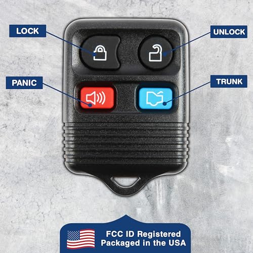 KeylessOption 4-Button Key Fob Replacement for 2005-2014 Ford F150 Explorer Ranger Mustang Lincoln Mercury Keyless Entry Remote Car Control CWTWB1U345, CWTWB1U212, CWTWB1U331, GQ43VT11T - Image 5