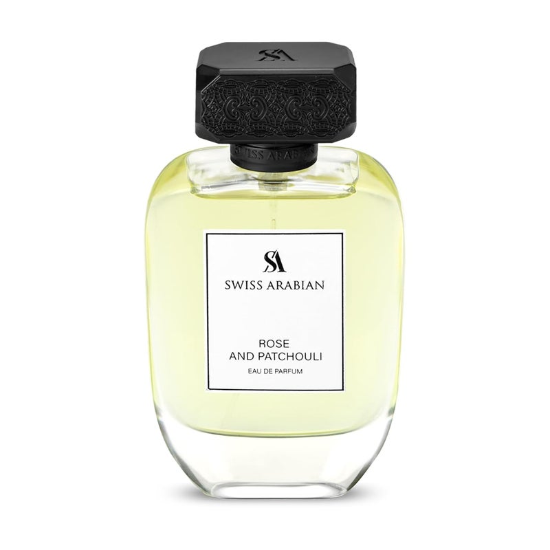 Swiss Arabian Rose and Patchouli for Women  Womens Perfume  White floral Musk Citrus Fragrance with Bergamot Rose and Sandalwood  34 oz