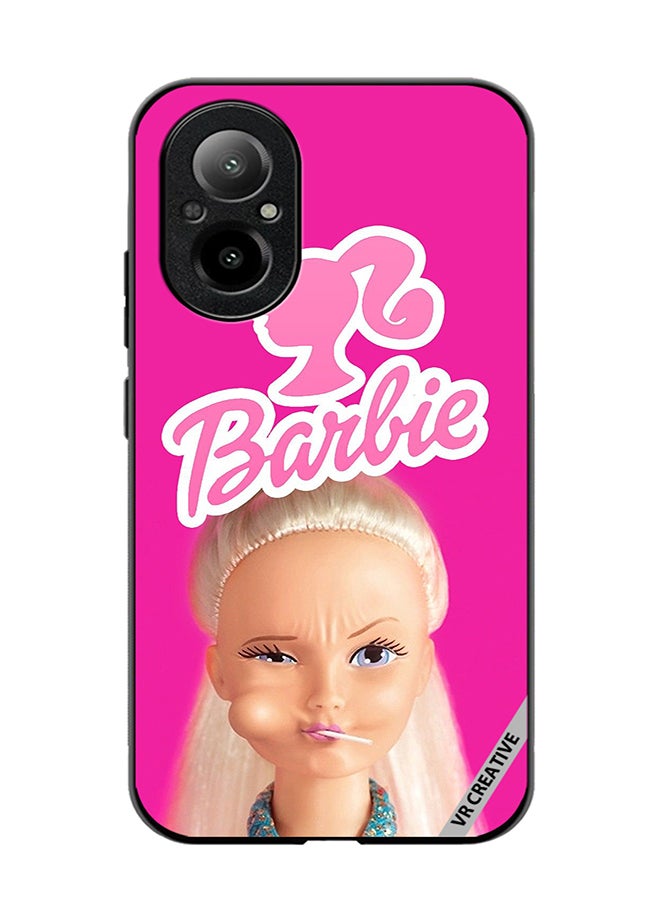 VR CREATIVE Protective Case Cover For Realme C67 4G Barbie Loliipop Design Multicolour - Image 1