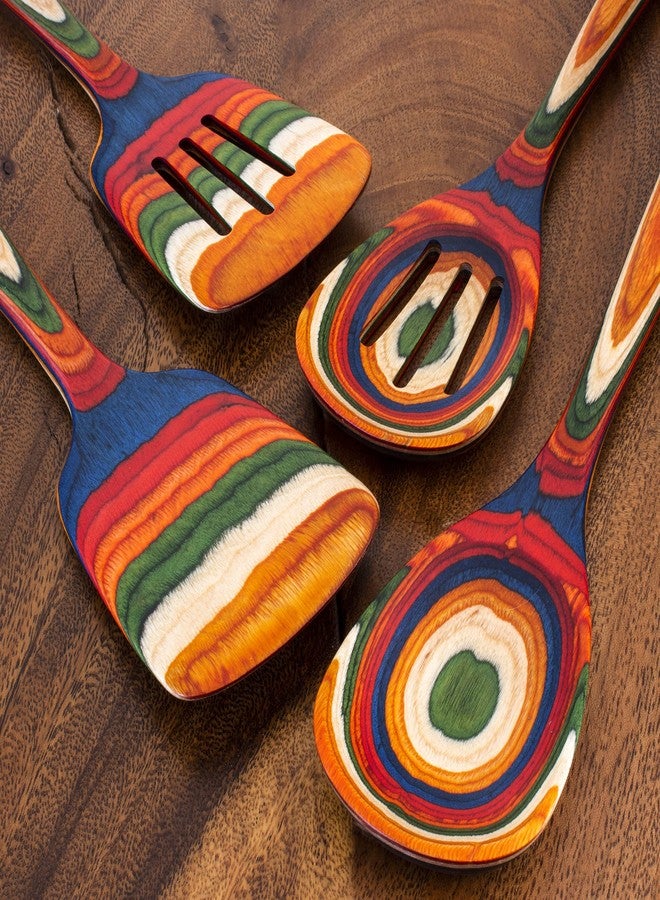 Totally Bamboo Baltique Marrakesh Collection 4 Piece Cooking Utensil Set, Safe for Nonstick - Image 3
