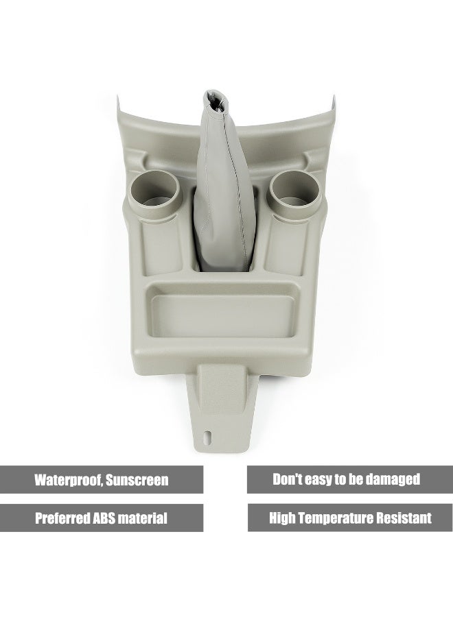 Center Console Box Tray Grey for Toyota Hilux 2015 2016 | Console Organizer with Dual Cup Holder & Storage Compartment - Image 4