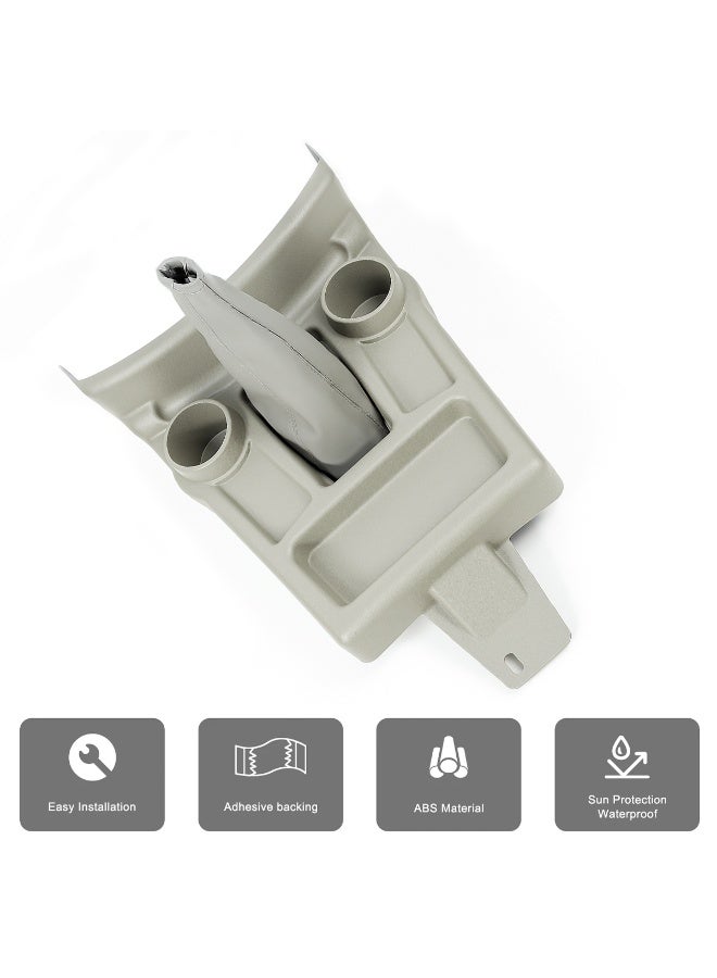 Center Console Box Tray Grey for Toyota Hilux 2015 2016 | Console Organizer with Dual Cup Holder & Storage Compartment - Image 2