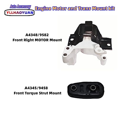 Yllhaoyuan Engine Motor and Trans Mount 4pcs Compatible with Nissan Sentra 2.0L 2007-2012 Replacement for A4348 A4345 A4318 A4346 - Image 4