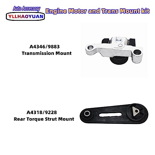 Yllhaoyuan Engine Motor and Trans Mount 4pcs Compatible with Nissan Sentra 2.0L 2007-2012 Replacement for A4348 A4345 A4318 A4346 - Image 5