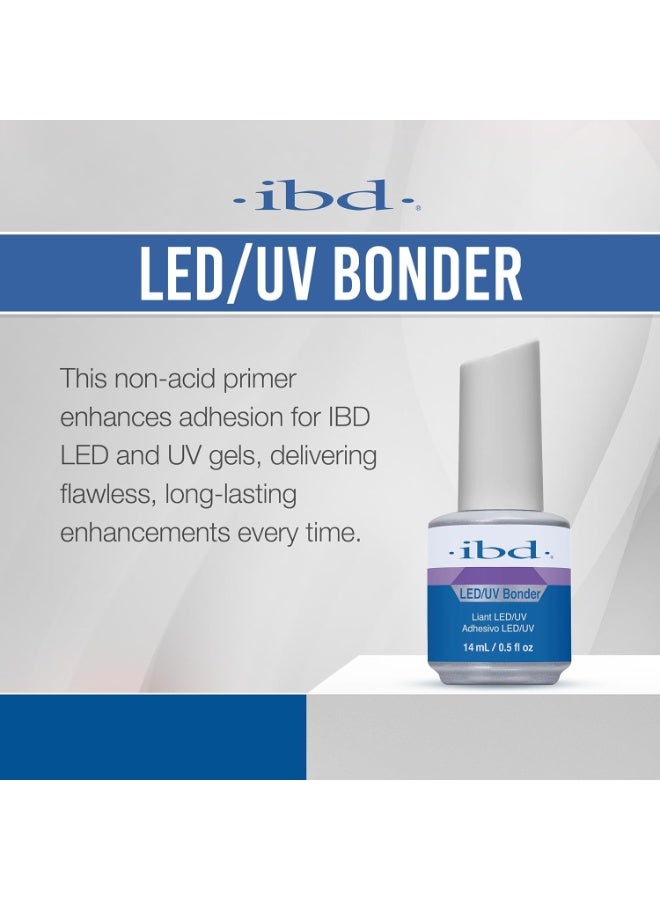 ibd LED/UV Bonder 14ml Non-Acid Nail Primer – Strong Adhesion, Odorless Long-Lasting Bond for UV Gel & Acrylic Nails - Image 3