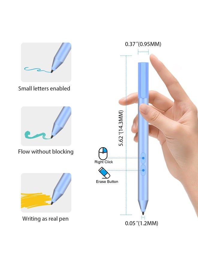 hacey Stylus Active Pen for HP Pavilion x360 11m-ad0 14M-ba0 14-cd0 15-br0 HP Envy x360 15-bp0 15-bq0 x360 15-cn0 X2 12-e0xxX2 12g0xx HP Spectre x360 13-ac0xx 15-blxxx (Blue) - Image 4
