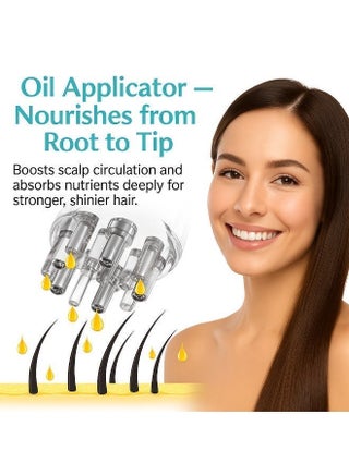 5PCS Hair Scalp Massager Set – Shampoo Brush, Detangling Hair Brush, Wide Tooth Comb & Oil Applicator Bottle, Complete Hair Care Kit - view 5