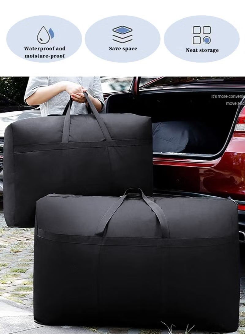 231L Extra Large Moving Bags with Thickened Material & Double Zippers, Storage Totes for Clothes, Moving Supplies, Heavy Duty, Reinforced Storage Bag for Moving, Home Organization - Image 5