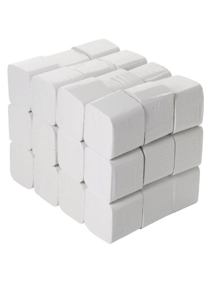 TARGET HYGIENE HBT Pop Up Table Top Soft Virgin Paper Refill Tissue Box Refill | 2 PLY | 4x8 cm | 4500 Pisces Tissue Paper - (36 - Image 1