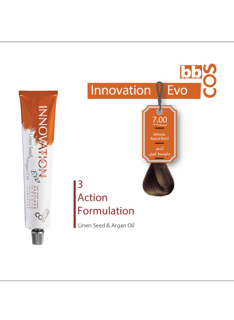 bbcos Innovation Hair Color 100 ml- 7.00 