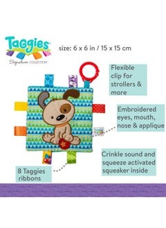 Mary Meyer Taggies Crinkle Me Baby Toy, Brother Puppy , 6.5x6.5 Inch (Pack of 1)  - Image 2