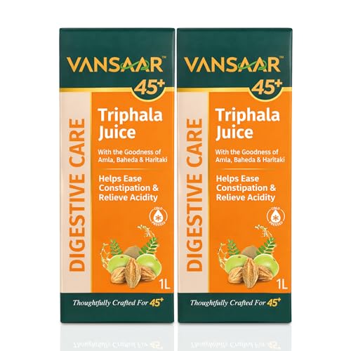 Vansaar Triphala Juice| All-in-one Digestive Care Solution | Long term constipation, digestive problem relief supplement | Improves Gut Health | 100% Ayurvedic Formula - 1L (Pack Of 2) - Image 1