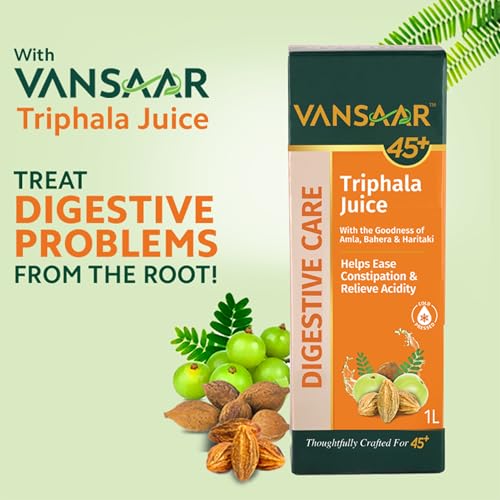 Vansaar Triphala Juice| All-in-one Digestive Care Solution | Long term constipation, digestive problem relief supplement | Improves Gut Health | 100% Ayurvedic Formula - 1L (Pack Of 2) - Image 3