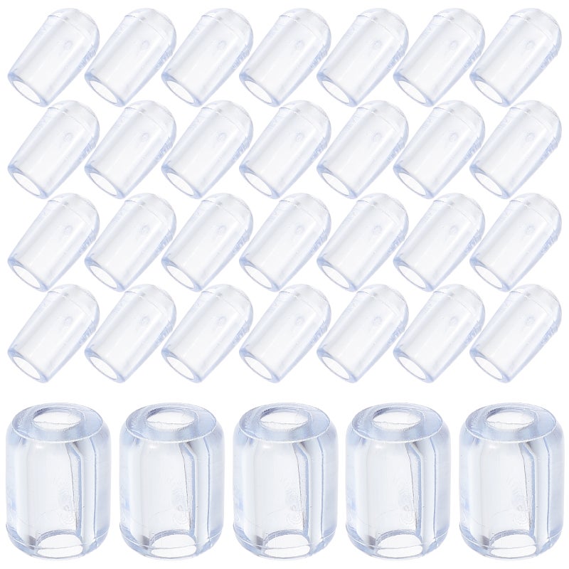 80pcs Sink Grid Protectors Kitchen Sink Wire Protective Rack Feet PVC Sink Replacement Feet - Image 1