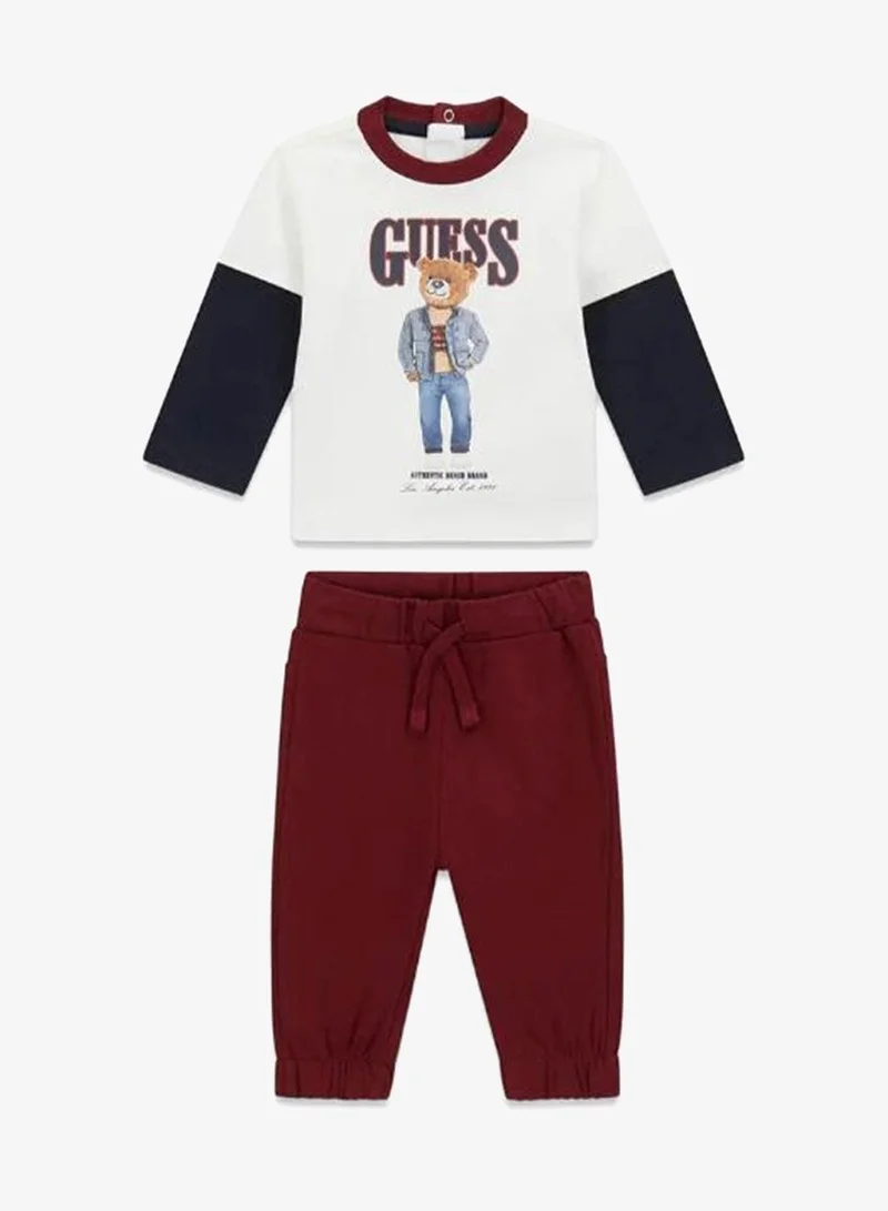 GUESS Infant Crew Neck T-Shirt And Pants Set