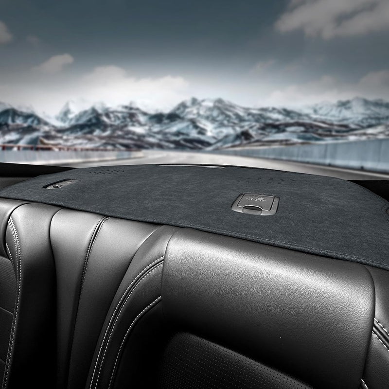 KUNGKIC Rear Dash Cover for Ford Mustang 2024 2025 - Custom Interior Dashboard Pad Carpet Mat - Image 5