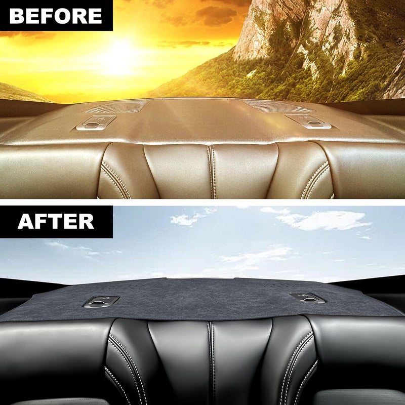 KUNGKIC Rear Dash Cover for Ford Mustang 2024 2025 - Custom Interior Dashboard Pad Carpet Mat - Image 2