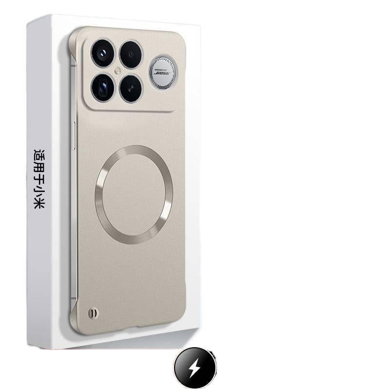 PC MagSafe Case for Redmi Note 14 Pro with Shockproof and Drop Protection plus Shockproof plus Strong Magnetic plus Full Coverage in Black - Image 2