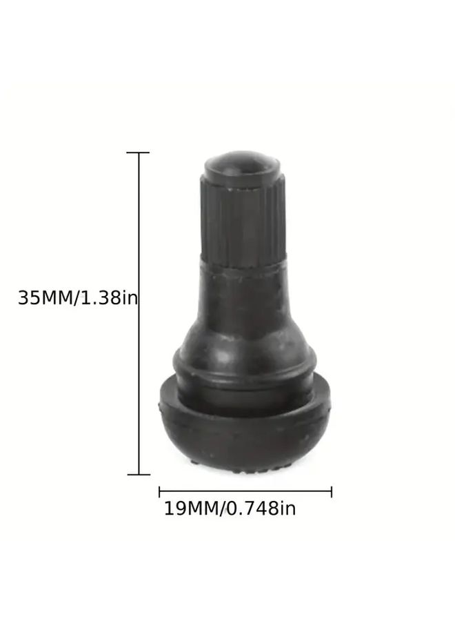 TR412 Synthetic Rubber Valve Stems Black Golden Tubeless Tire Valves for Car Motorcycle - Image 3