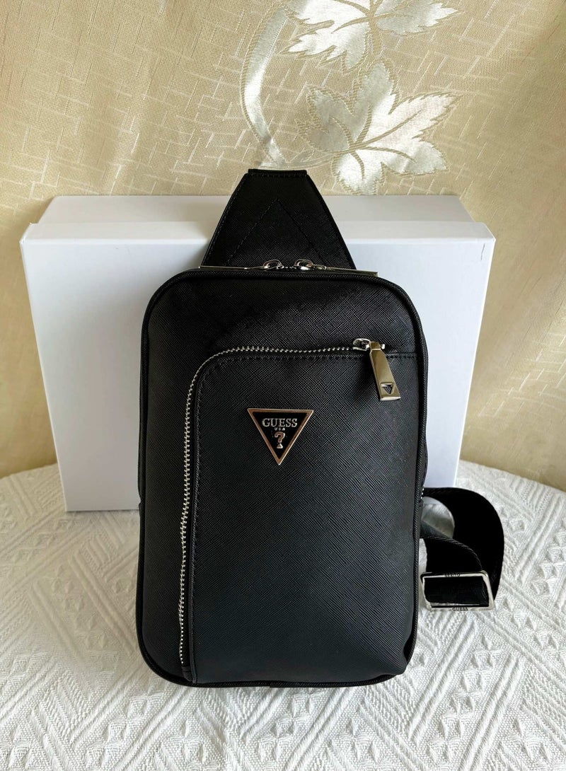 GUESS Men's Chest Bag Shoulder Bag 16×23.5×6.5cm 