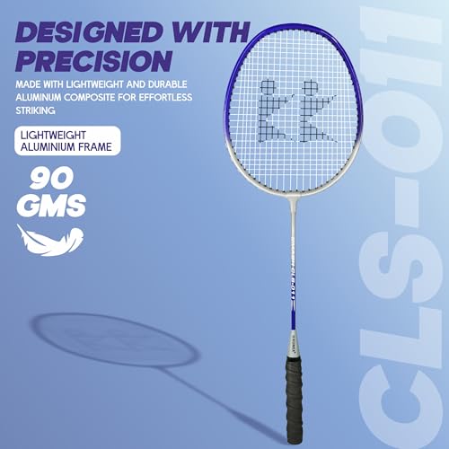 Konex Lightweight Aluminium Badminton Racquet for Beginners & Intermediates | Durable Frame with Full Cover Bag - Blue (Pack of 1) - Image 2