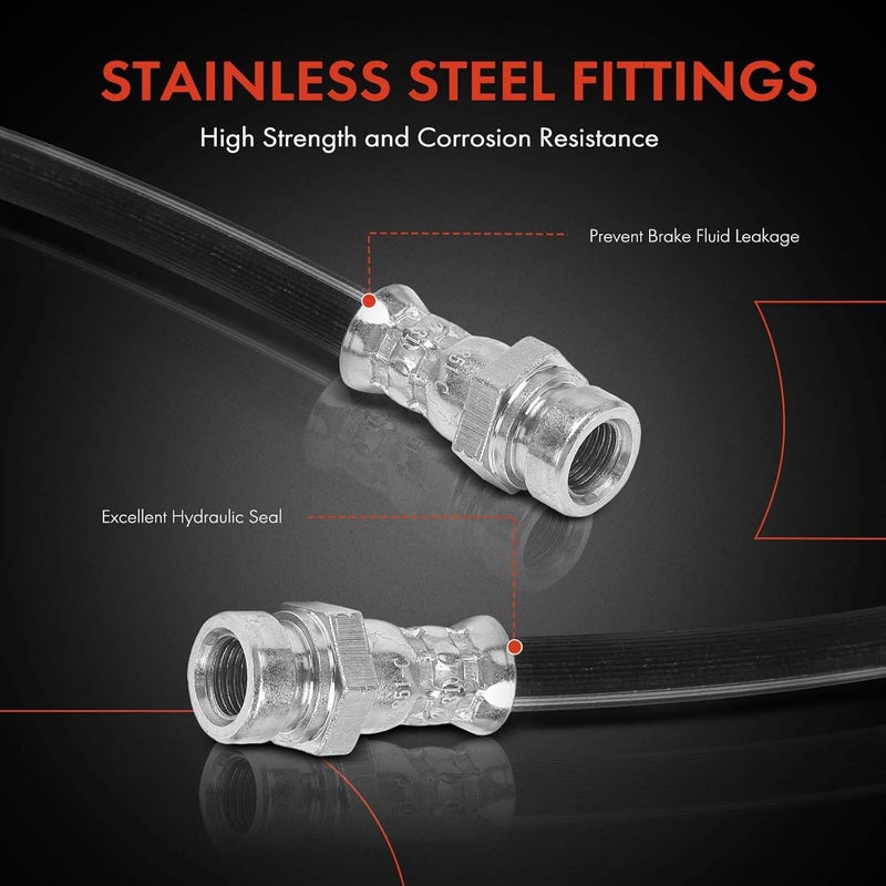 A-Premium Brake Hydraulic Hose for Hyundai Santa Fe 2001 - Image 4