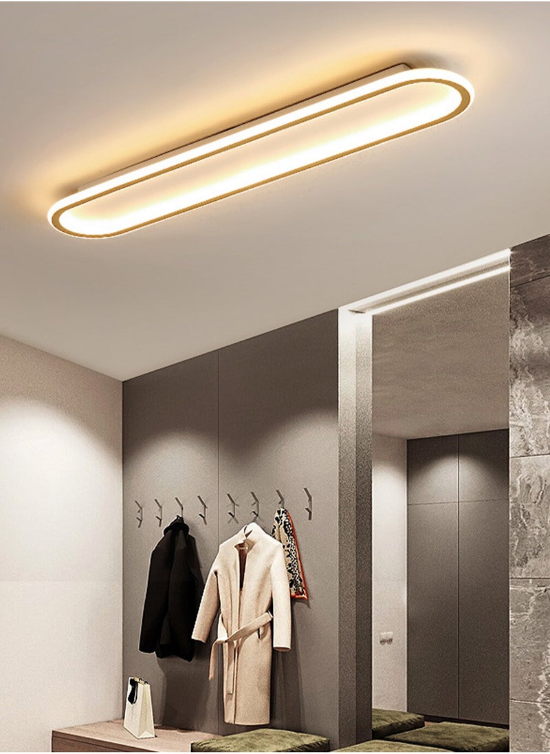 LOOPITYS - (BLACK-60CM) simple modern LED ceiling light  aisle light  bedroom living room corridor light creative balcony light - Image 1