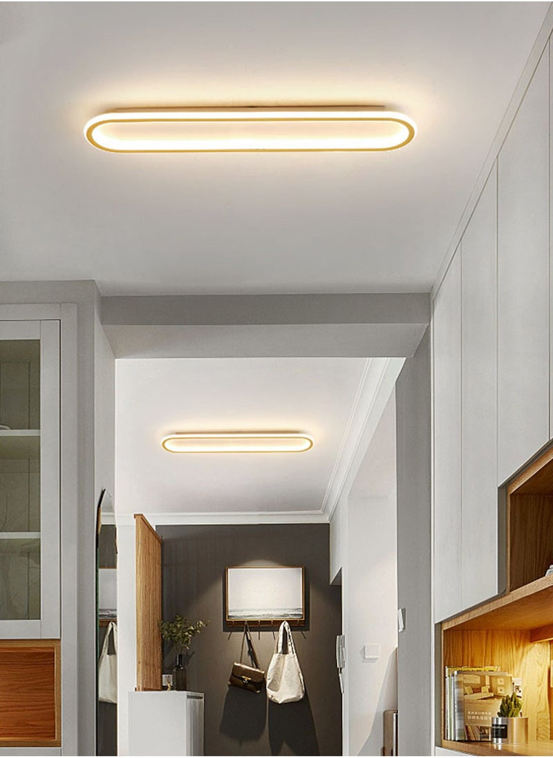 LOOPITYS - (BLACK-60CM) simple modern LED ceiling light  aisle light  bedroom living room corridor light creative balcony light - Image 1