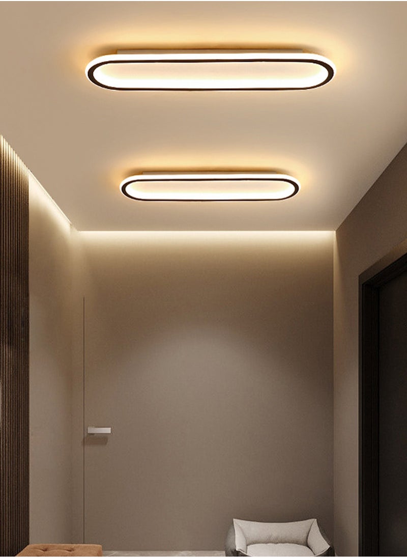 LOOPITYS - (BLACK-60CM) simple modern LED ceiling light  aisle light  bedroom living room corridor light creative balcony light - Image 1