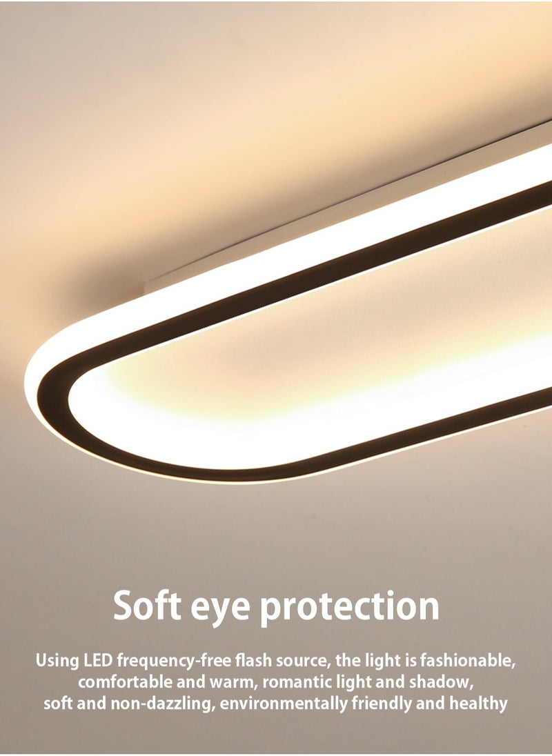 LOOPITYS - (BLACK-60CM) simple modern LED ceiling light  aisle light  bedroom living room corridor light creative balcony light - Image 1
