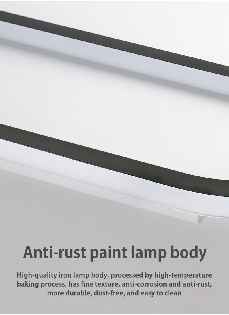 LOOPITYS - (BLACK-60CM) simple modern LED ceiling light  aisle light  bedroom living room corridor light creative balcony light - Image 1
