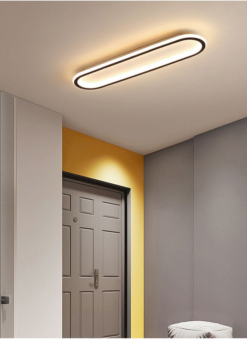 LOOPITYS - (BLACK-60CM) simple modern LED ceiling light  aisle light  bedroom living room corridor light creative balcony light - Image 1