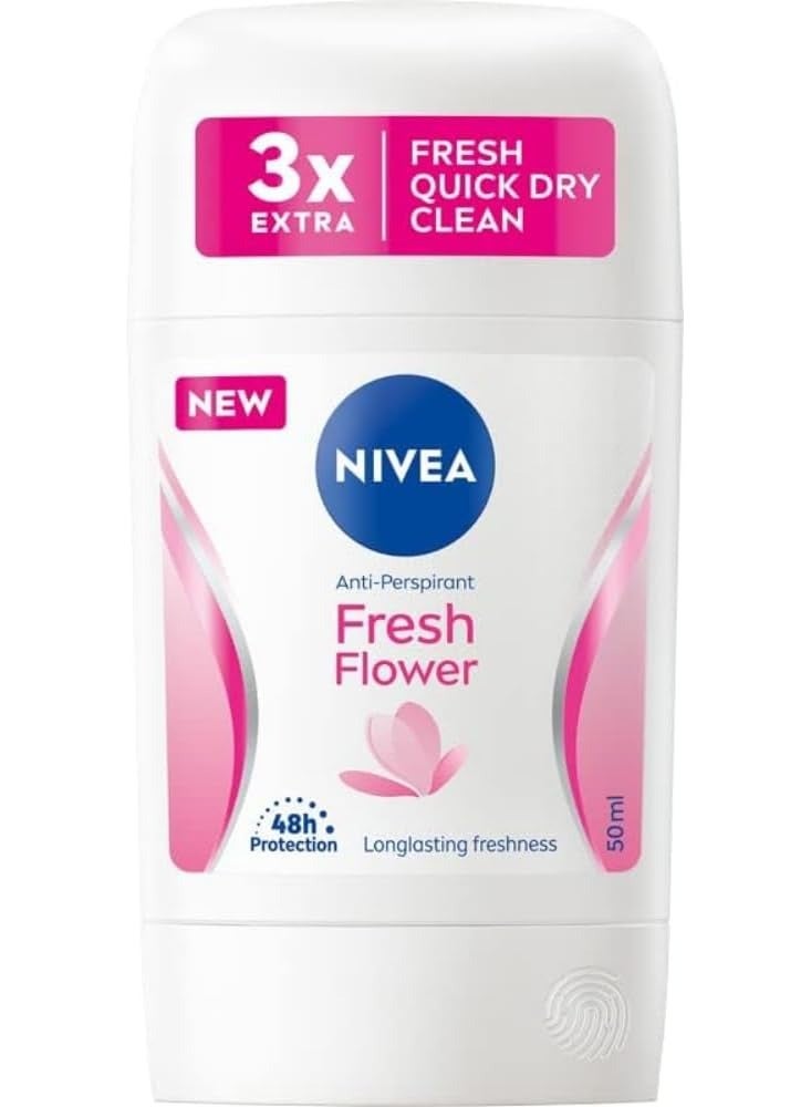 نيفيا مزيل عرق برائحة الزهور المنعشة يدوم 48 ساعة للنساء، 50 مل - Image 1
