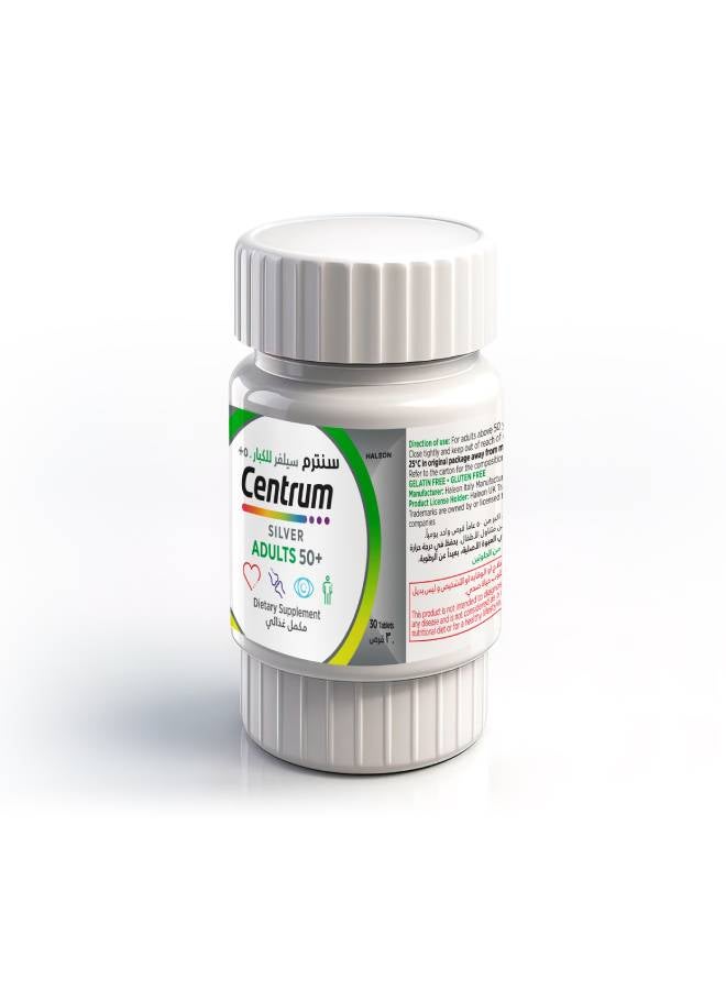 Centrum Silver With Lutein, 30 Tablets, Specially Formulated For Adults 50+ - Image 4