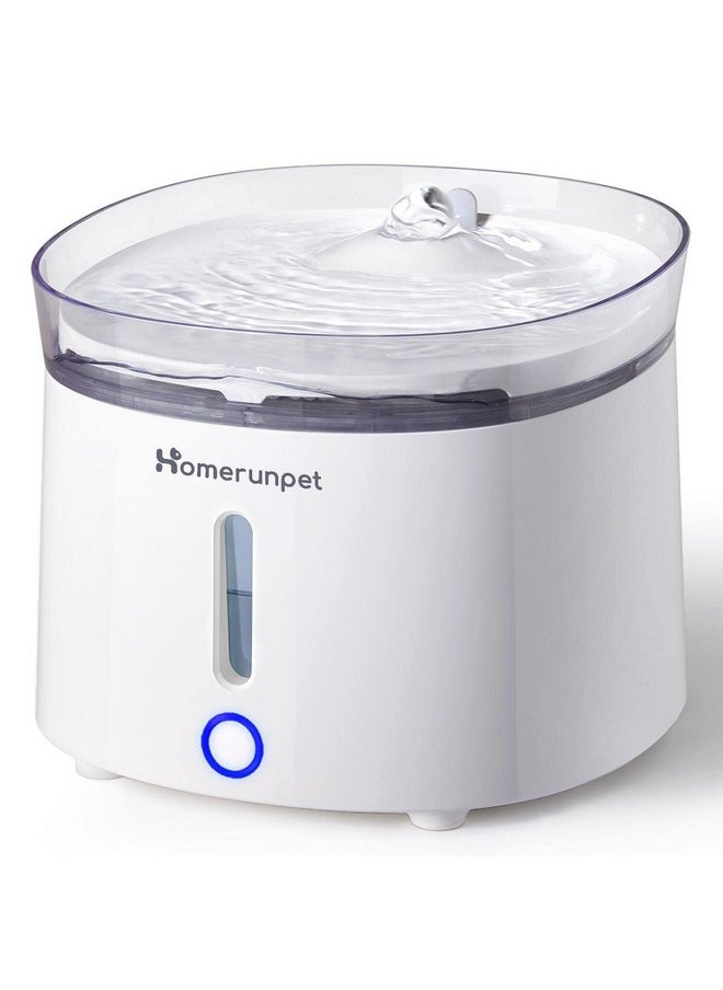 Homerunpet HomeRunPet Silent Cat Water Fountain, 68 oz/2L, Pet Fountain Wireless Pump, Dog Water Dispenser, Dual Mode, Quick Assembly & Easy-Clean, Filters Included  - Image 1