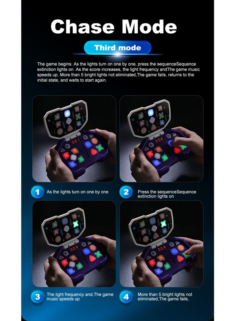 Fast-Push Puzzle Games | Electronic Bounce Fidget Toys | Educational Early Learning for Ages 3-12 | Boys & Girls | Navy Blue | Birthday & Party Gifts - Image 5