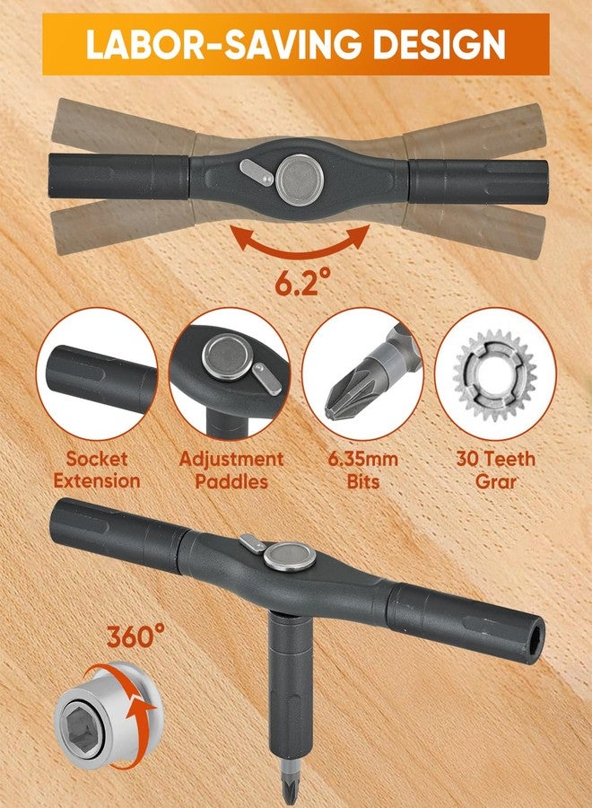 Saker Magnetic Screwdriver Set 66 in 1, Portable Multi Bit Ratcheting Screwdriver Kit with Detachable Handle for Electronics,Computer,Furniture, Bike,DIY,Gifts - Image 3