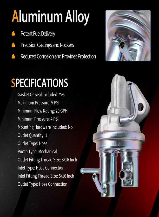 OXCANO M70319 Mechanical Fuel Pump Fuel Systems Automotive Replacement Compatible with Suzuki Samurai 1989-1986 - Image 3