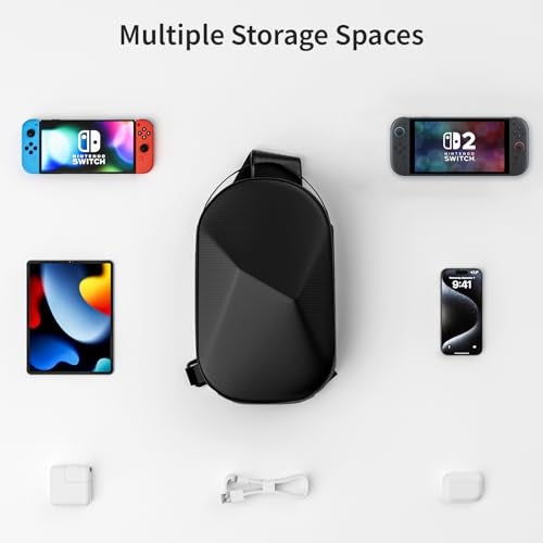 annapro Carrying Case for Switch 2 (2025)/Switch/ROG Xbox Ally X/Steam Deck OLED/Playstation Portal, Protective Hard Shell Travel Case for AC Adapter, Docking Station, Console and Game Accessories - Image 4
