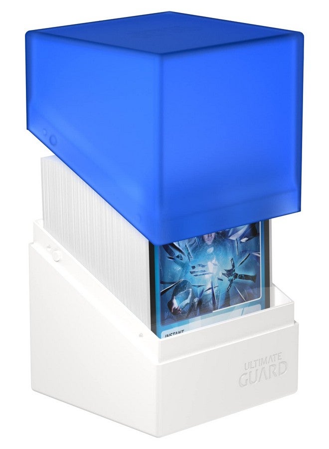 Ultimate Guard Boulder Synergy 100+ Deck Case For 100 Double Sleeved Tcg Cards White Blue Secure & Durable Storage For Trading Card Games - Image 3
