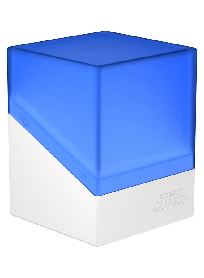 Ultimate Guard Boulder Synergy 100+ Deck Case For 100 Double Sleeved Tcg Cards White Blue Secure & Durable Storage For Trading Card Games - Image 1