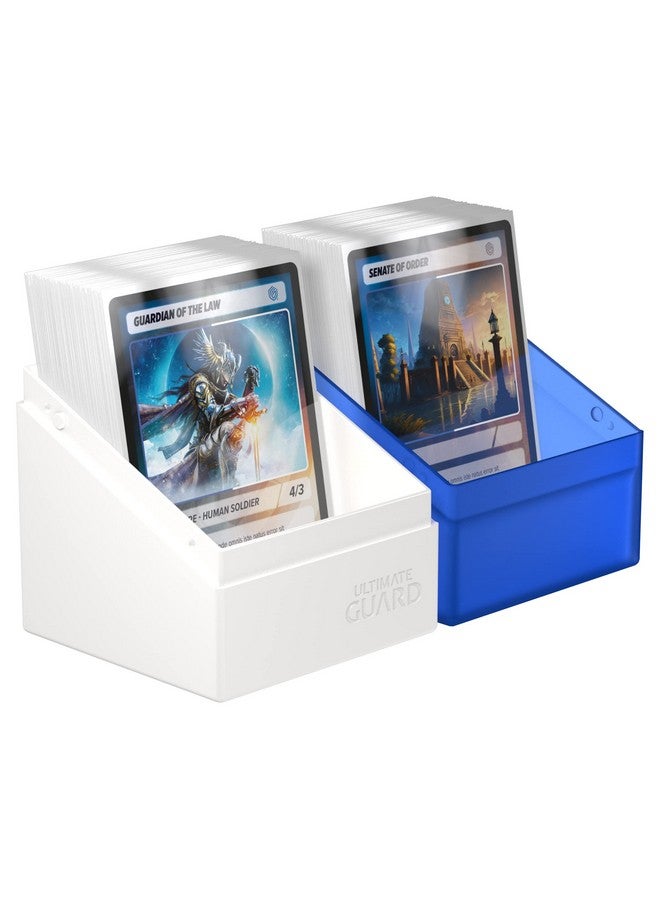 Ultimate Guard Boulder Synergy 100+ Deck Case For 100 Double Sleeved Tcg Cards White Blue Secure & Durable Storage For Trading Card Games - Image 5
