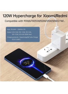 120W Hypercharge Turbo Fast Wall Charger – Universal Smart Phone Charger for Xiaomi 14/13/12/14T/13T/12T/12s Pro Lite, & Android Devices – Ultra-Fast Charging Adapter for Maximum Speed & Efficiency - pzsku/ZD661607ECF9E976068BEZ/45/_/1733837750/ec24b172-31fa-40be-8032-5535eb335c51