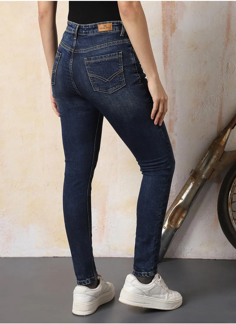 هاي ستار Stay effortlessly stylish with this comfortable Blue Skinny Fit Jeans Washed design crafted from 80% Cotton, 18% Polyester,2% Spandex with Button closure.