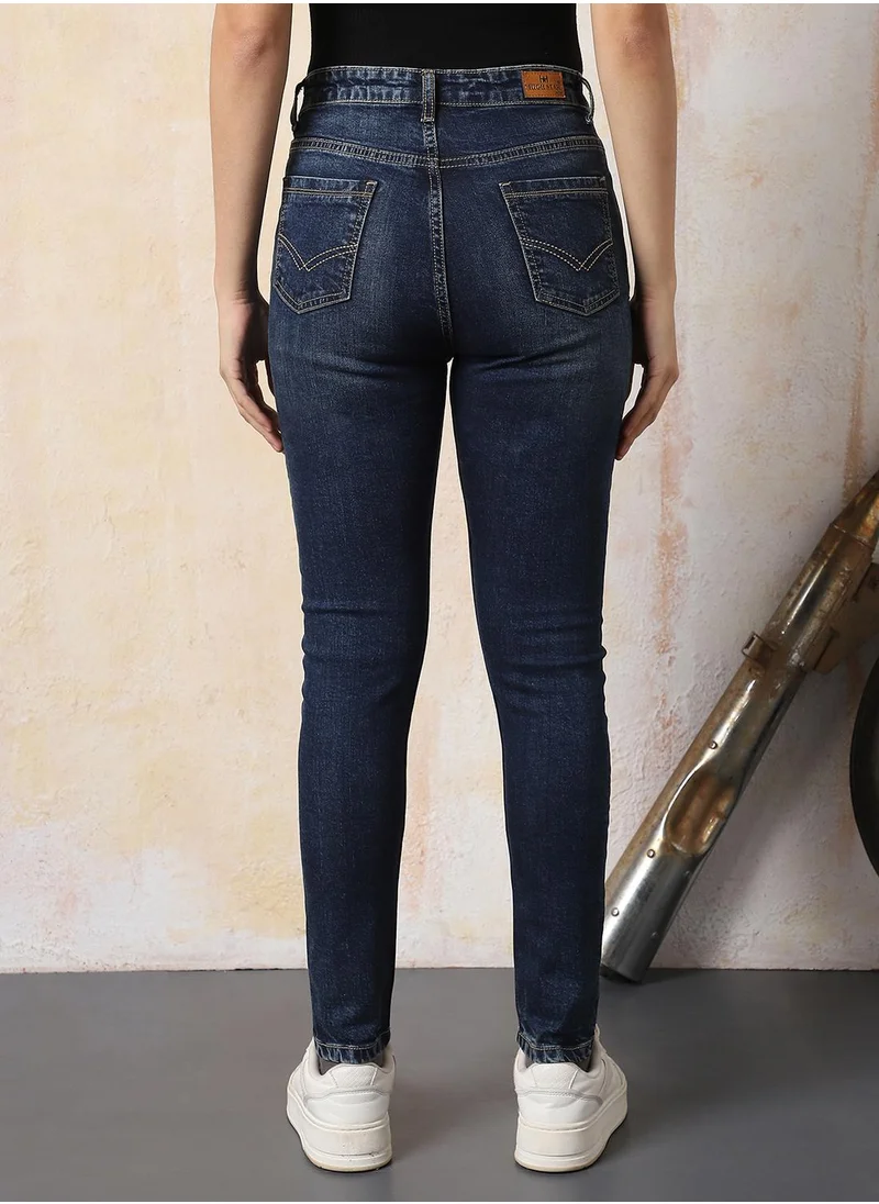 هاي ستار Stay effortlessly stylish with this comfortable Blue Skinny Fit Jeans Washed design crafted from 80% Cotton, 18% Polyester,2% Spandex with Button closure.