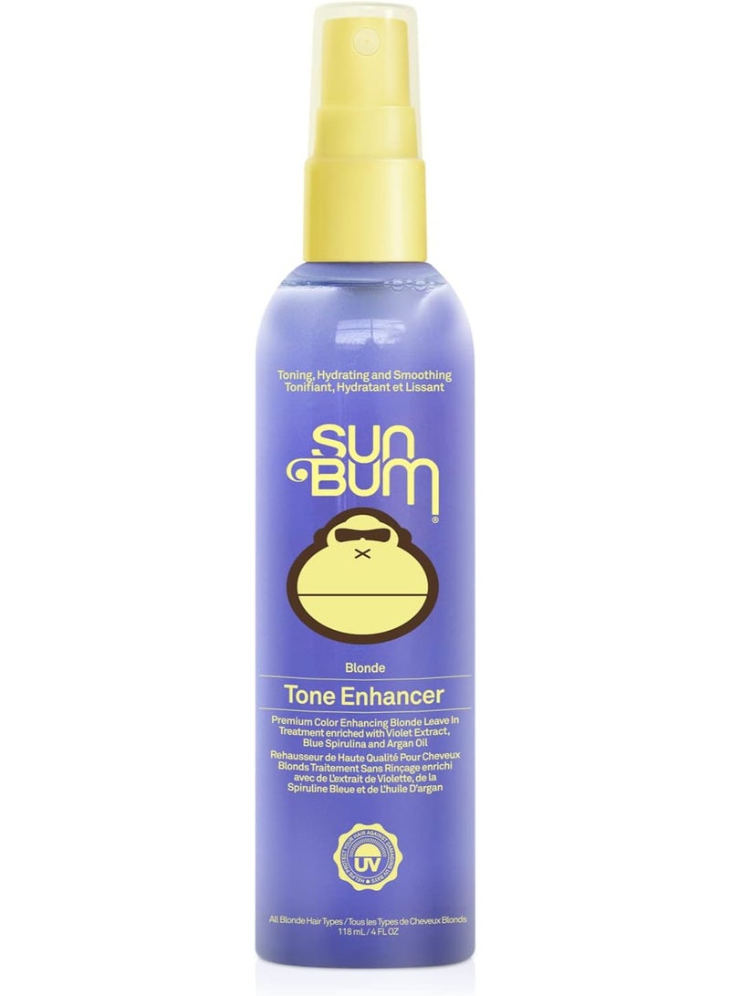 سان بوم مفتح الشعر البلوند صن بوم| خال من البارابين والجلوتين ولم تساء معاملة اي حيوان اثناء انتاج هذا المنتج، ويُترك على الشعر| 4 اونصة | عبوة ارجوانية - Image 1