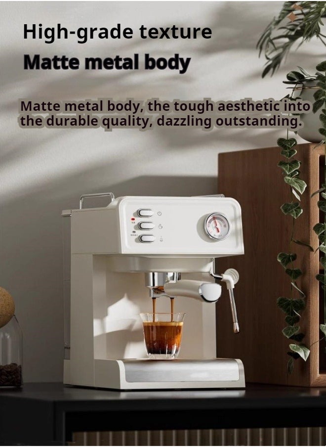 M MIAOYAN Italian home extraction coffee machine office steam milk frothing semi-automatic all-in-one coffee machine  - Image 2
