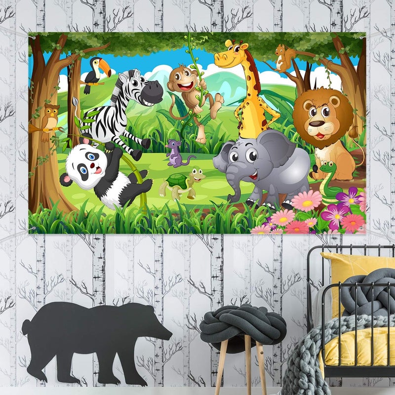 BPA Jungle Safari Themed Birthday Party Banner - Image 4